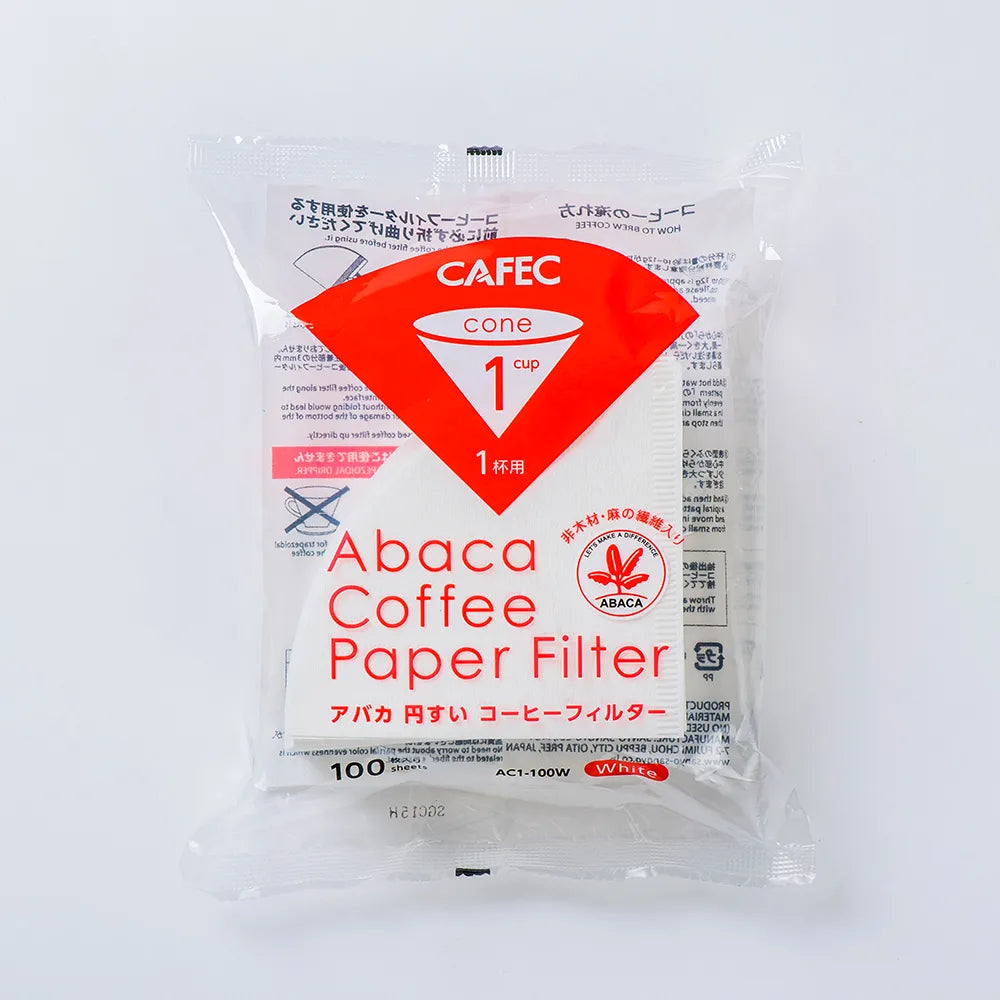 CAFEC アバカ 円すい コーヒーフィルター 100枚